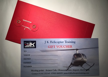 helicopter flight gift voucher glos
